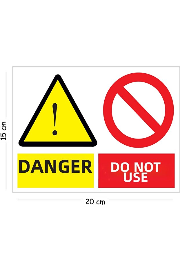 Metal Danger People Working Do Not Enter 15X20 cm Warning Work Safety Sign