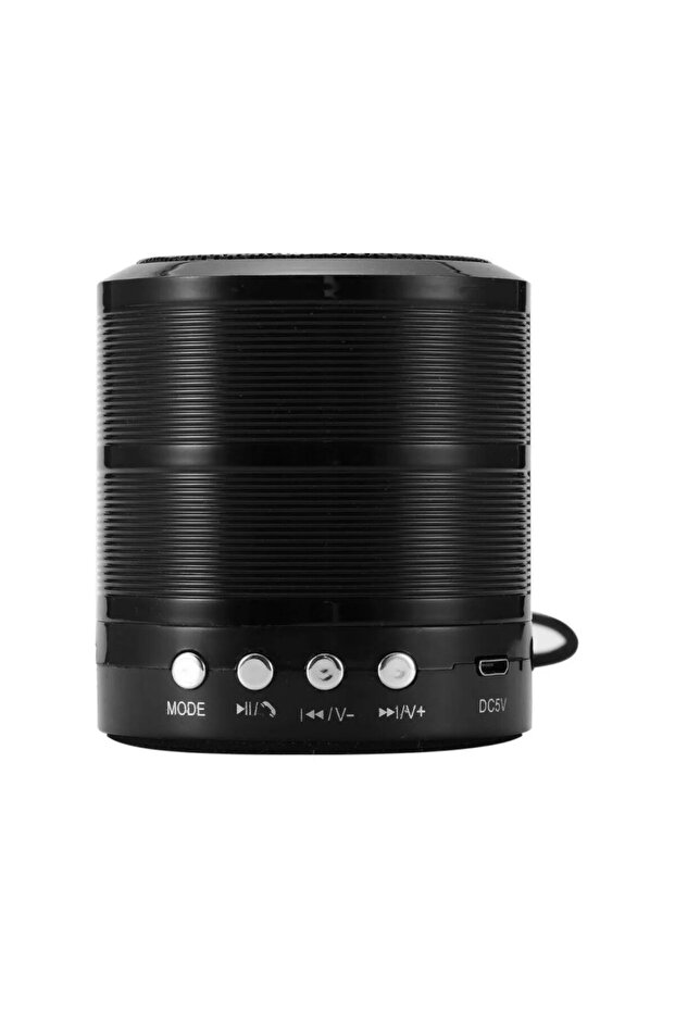 WS-887 مكبر صوت بلوتوث صغير أسود - 4