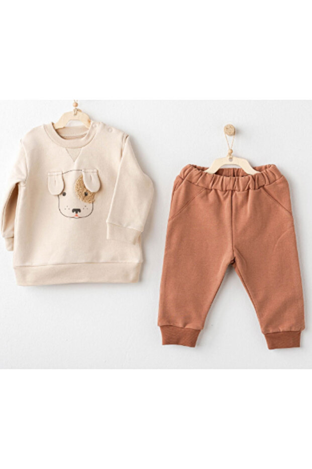 Ac25356 Basic 2-Piece Baby Set Beige