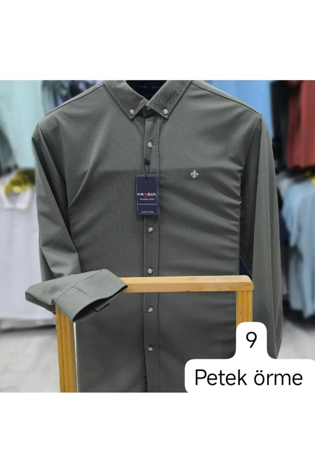 Petek örme gömlek