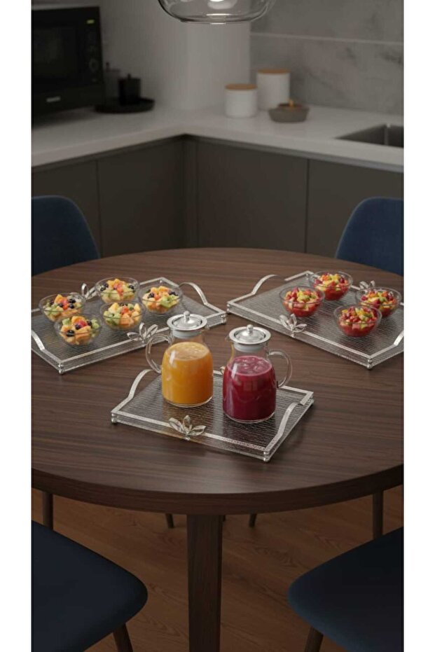 Elegant Serving Tray Set Versatile Tableware for Entertaining - 7