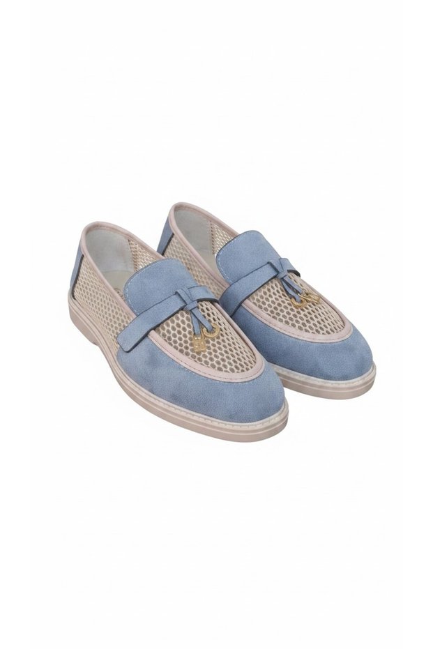 Women's Summer Casual Comfortable Lightweight Suede Detailed Breathable Loafer Shoes