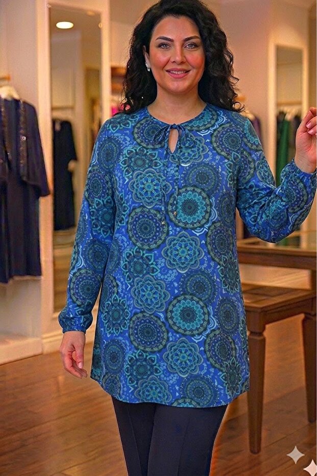 Plus Size Women's Summer Viscose Tunic
