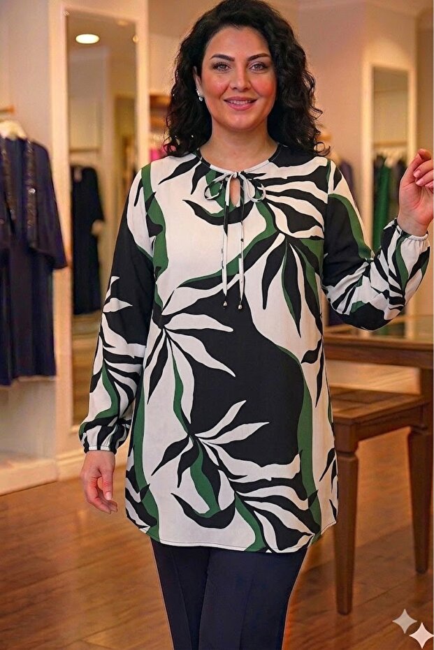 Plus Size Women's Summer Viscose Tunic
