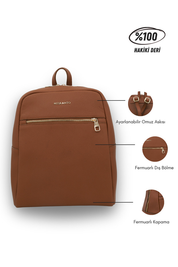 Nova Genuine Leather Backpack - 8