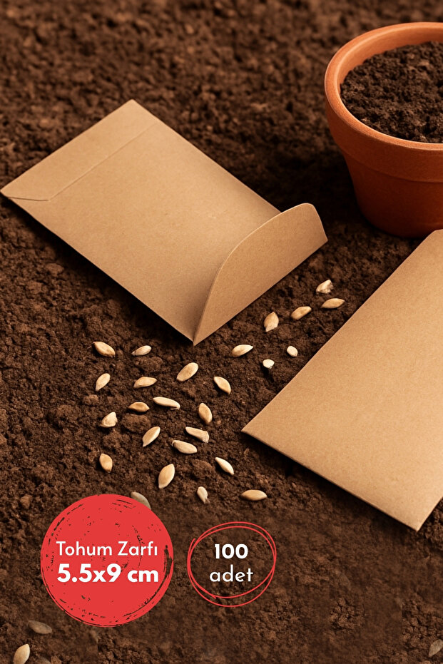 ظرف بذور كرافت، 5.5x9 سم 100 قطعة