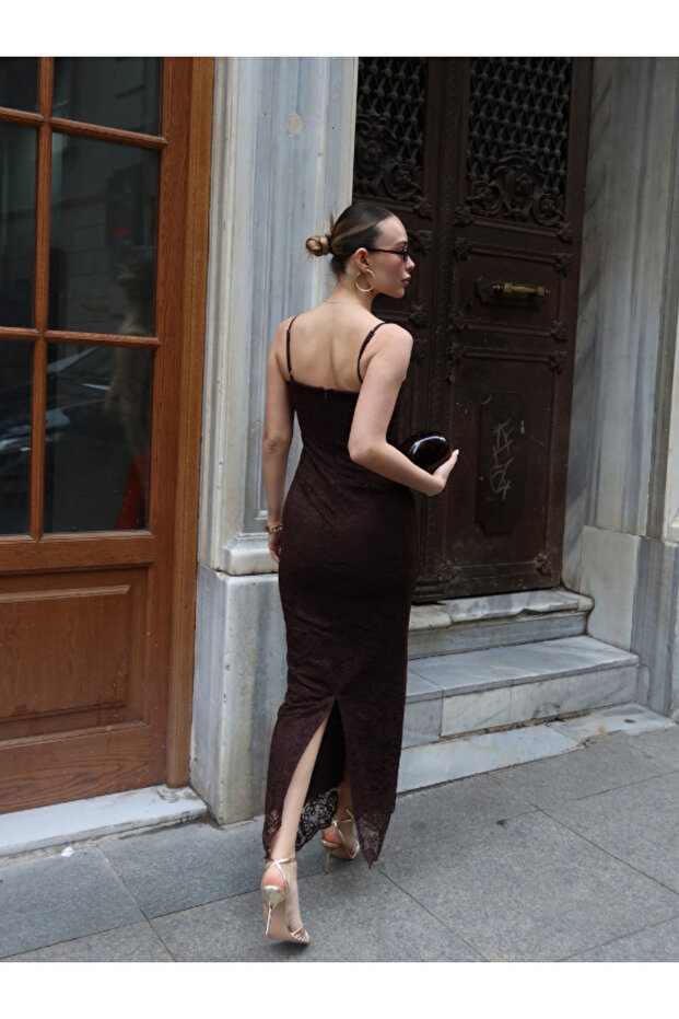 ROCHIE DE CAFEA CU DANTELĂ - 5