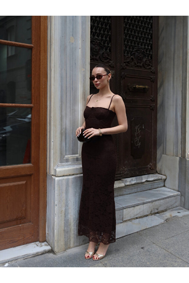 ROCHIE DE CAFEA CU DANTELĂ - 4