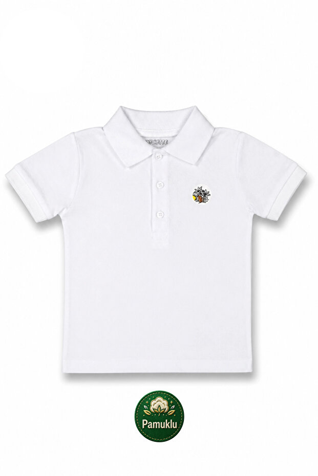 Boys Polo Collar Short Sleeve T-Shirt - Children's Clothing