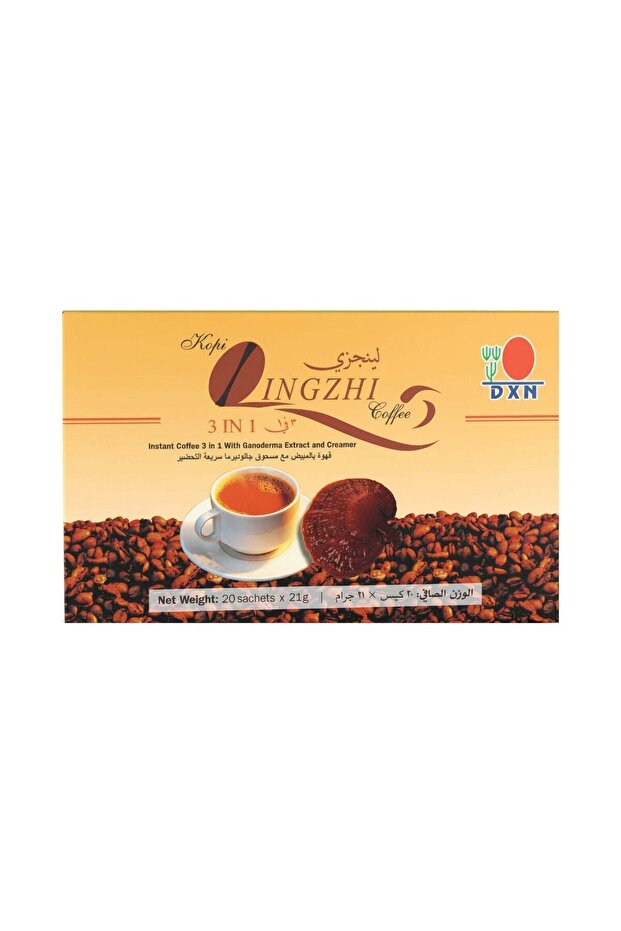 قهوة لينغزي 3 في 1، 20 كيس × 21 جرام