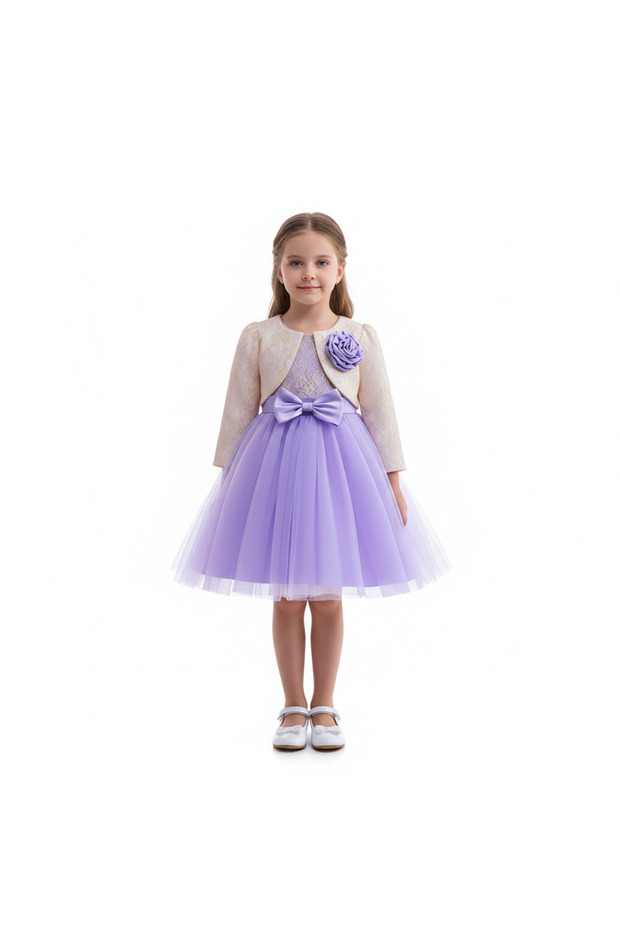 D' Daniela - Purple Rose Party Dress