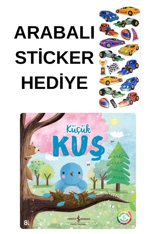 KOPUZ KİTAP 4-6 Years Old Values Education Storybook - Sti̇cker - KÜÇÜK KUŞ