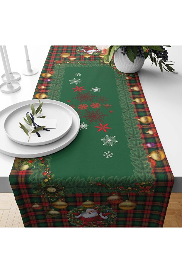 Digital Printing Double Layer Stitched Kitchen Garden Dining Table Runner
