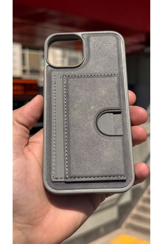 iPhone 13 Case with Velvet Card Holder and Stand