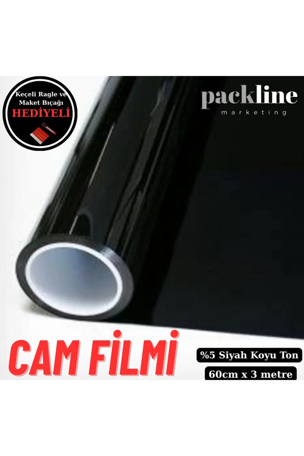 05% Dark Tone Black Window Film Home - Car - Balcony - Office 60cm X 3Meters