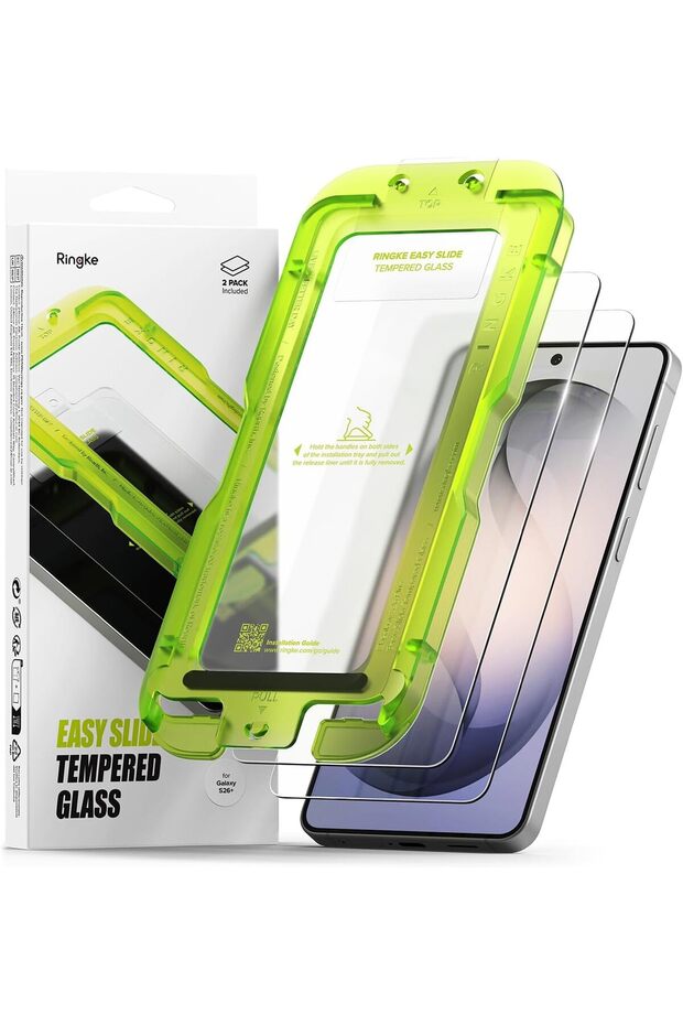 Easy Slide Tempered Glass [2 Pack] for Samsung Galaxy S26 Plus