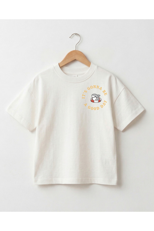 Printed Back and Front Oversize Unisex T-Shirt – 100% Cotton, Baby & Kids