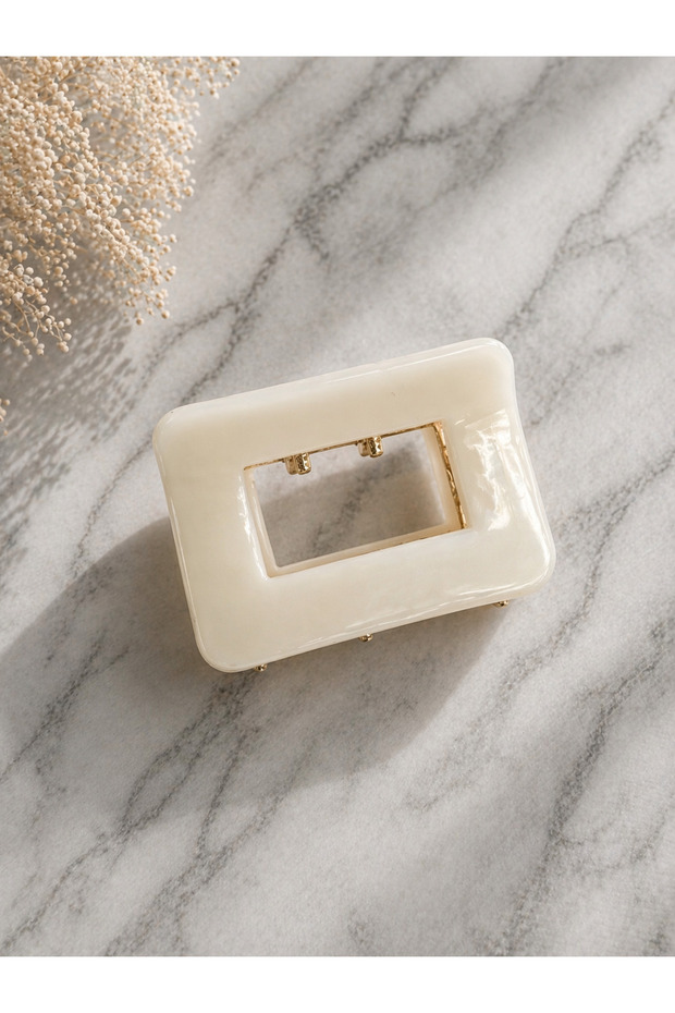 Gold Marble Patterned Bone Clasp Buckle 5cm
