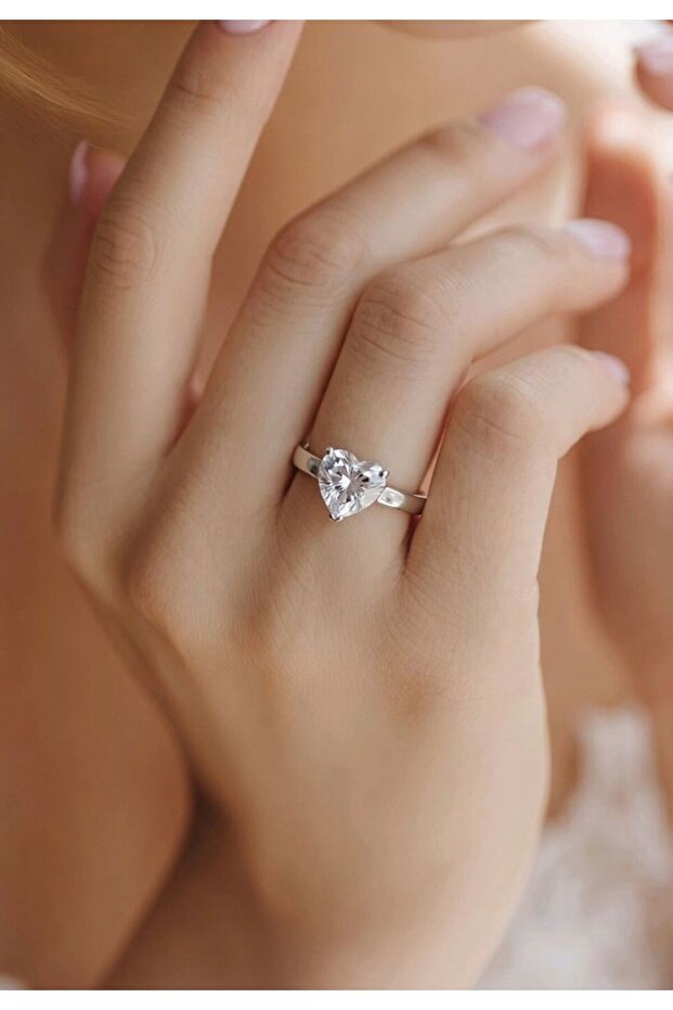 Single Stone Adjustable Zircon Stone Ring