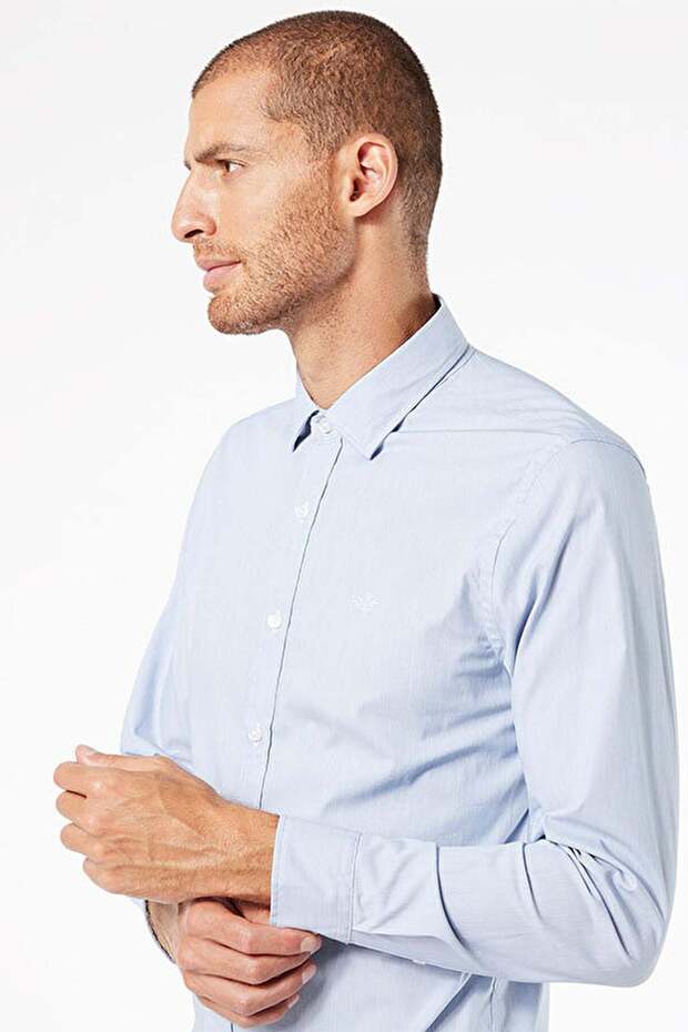 REFINED POPLIN EOE DELFT Erkek Yeşil T-Shirt - 28836 - 4