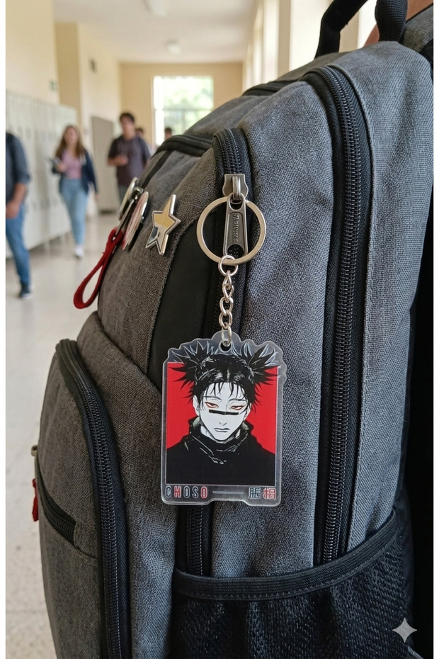 Owl Bag Jujutsu Kaisen - Choso Patterned Acrylic Keychain Bag Ornament