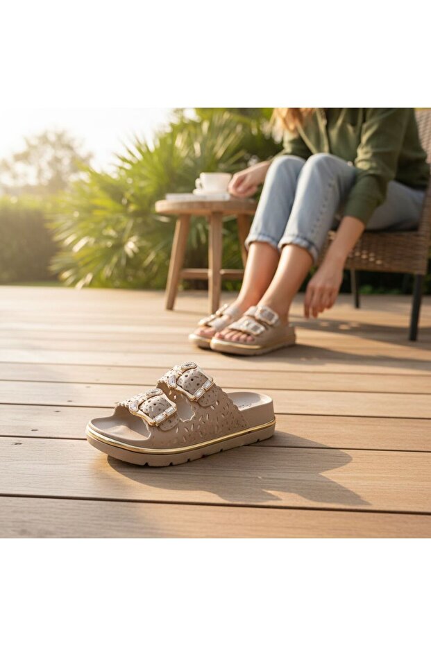 Women's Daily Use Adjustable Beach and Home Slippers