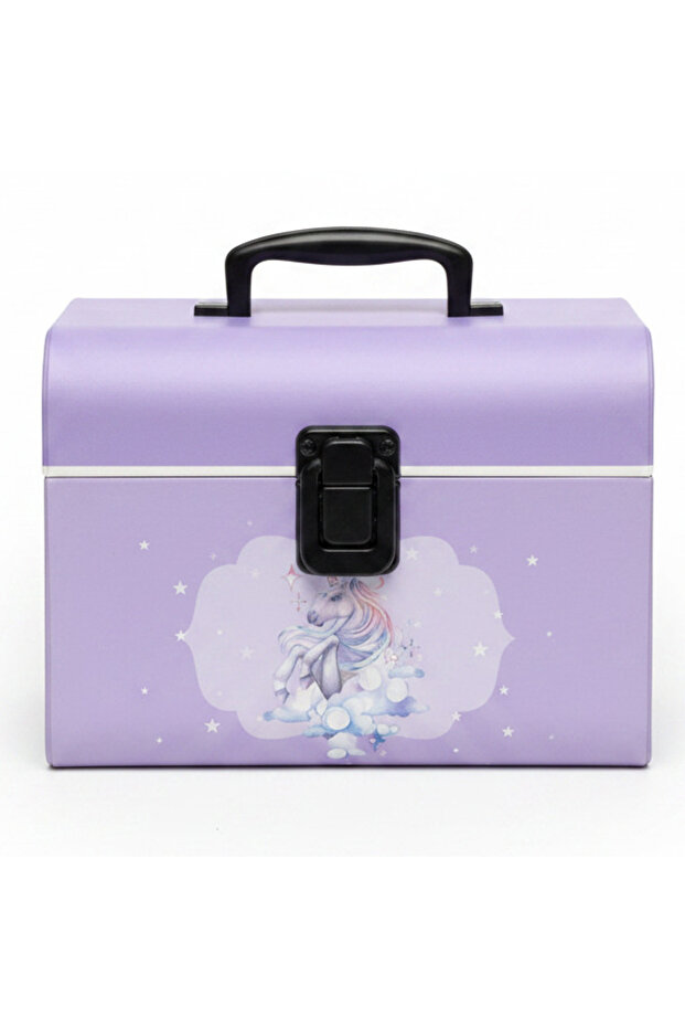 Premium Solid Lilac Unicorn Theme Cardboard Gift Box 18×14 cm