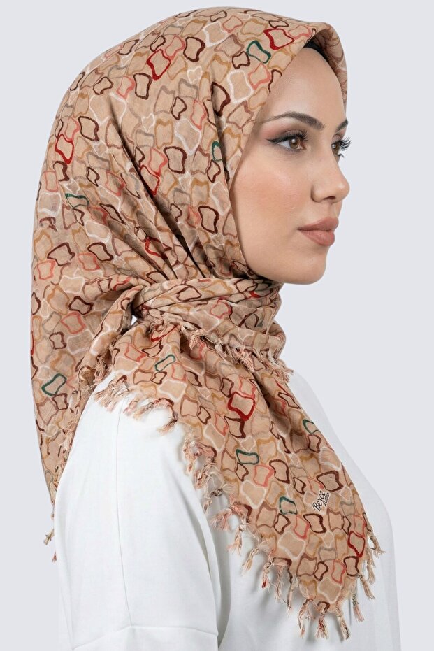 Women's Mink Geometric Patterned Beaded Writing Pad