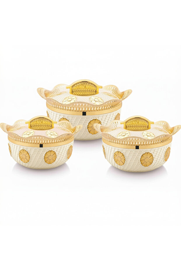 Blossom Hotpot Casserole Set – 3 Pieces (1L, 2L, 3L)