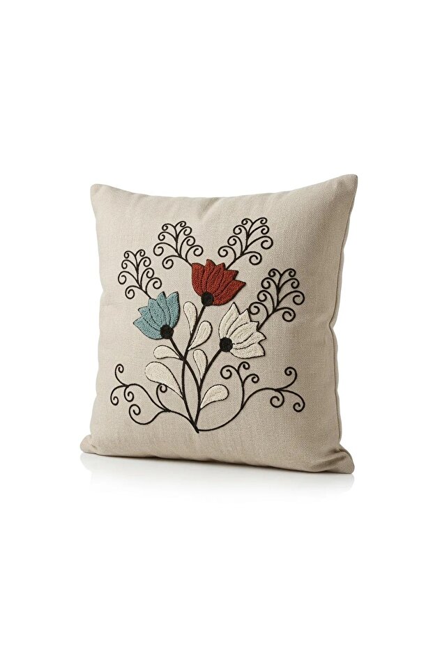 Punch Embroidery Cushion Cover 40 cm X 40 cm
