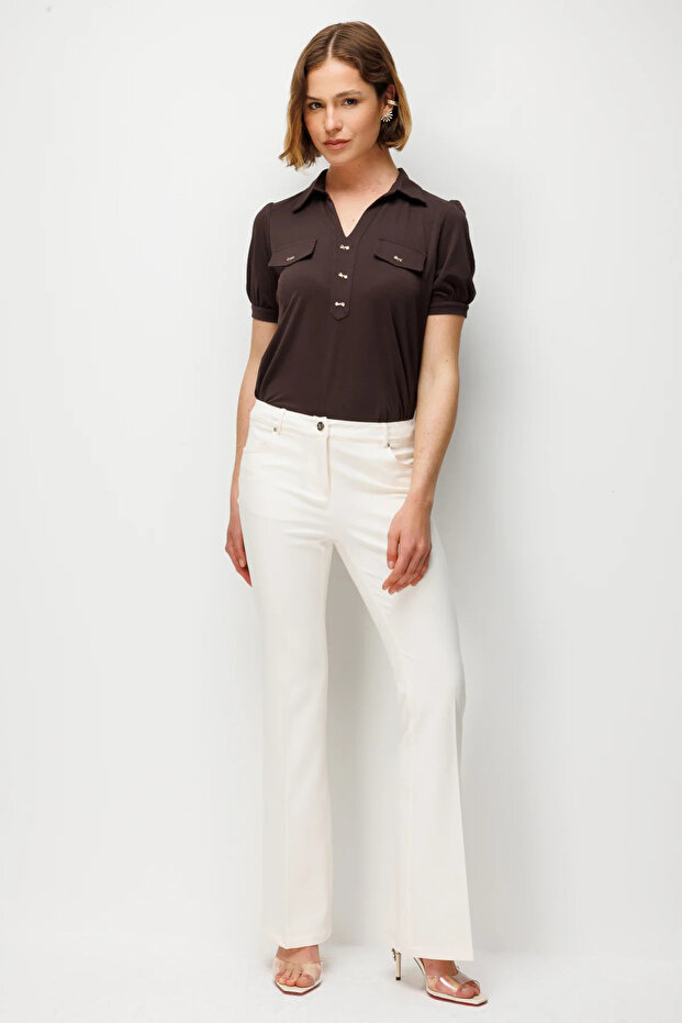 Spanish Style High Waist Trousers 4064