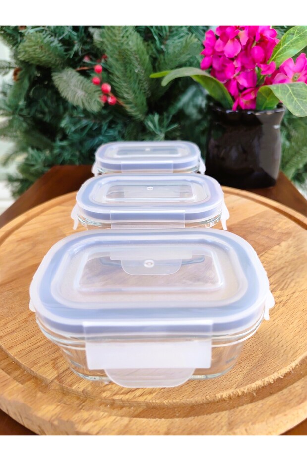 Marle 3-Piece Rectangular Mini Storage Container - 120 ml - 8