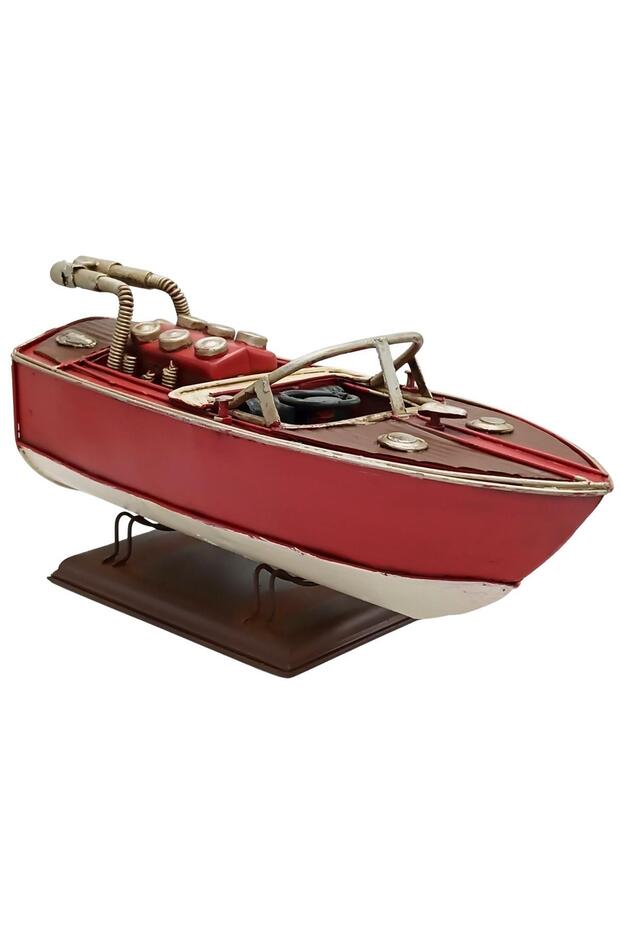 Decorative Metal Speed Boat 25cm