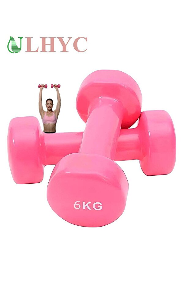 مجموعة دمبل من الحديد الزهر من ULHYC بوزن 6 كجم * 2