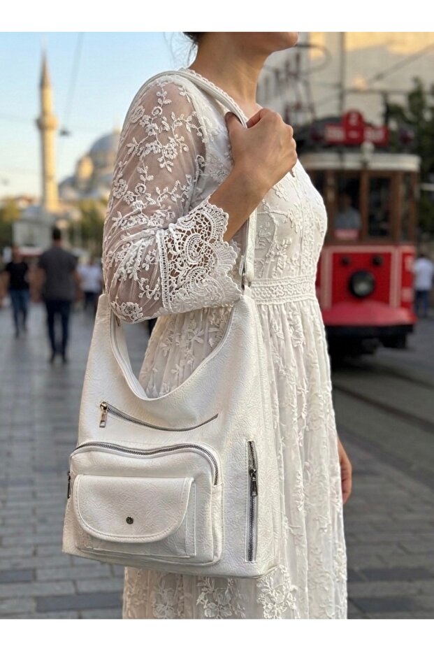 New Model with Cover, High Quality Soft Leather, Multi-Sectioned, Large Size Backpack and Shoulder Bag