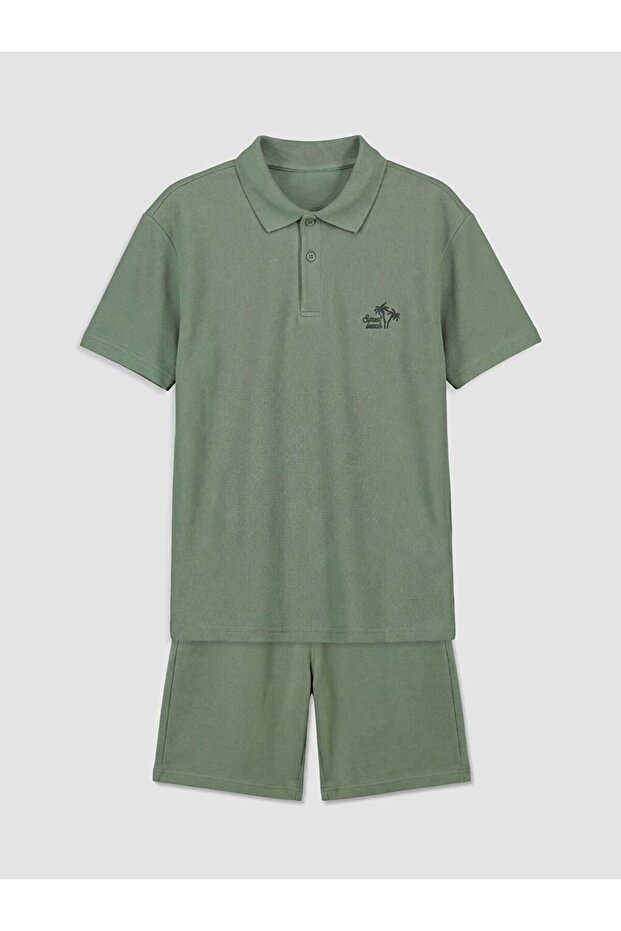 Lcw Kids Printed Boys' Shorts Set
