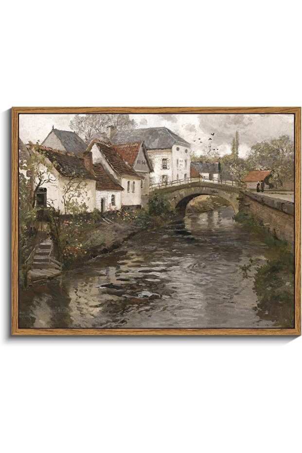 Beautiful Canvas Digital Print Wall Painting, Custom Frame Art 40x60cm