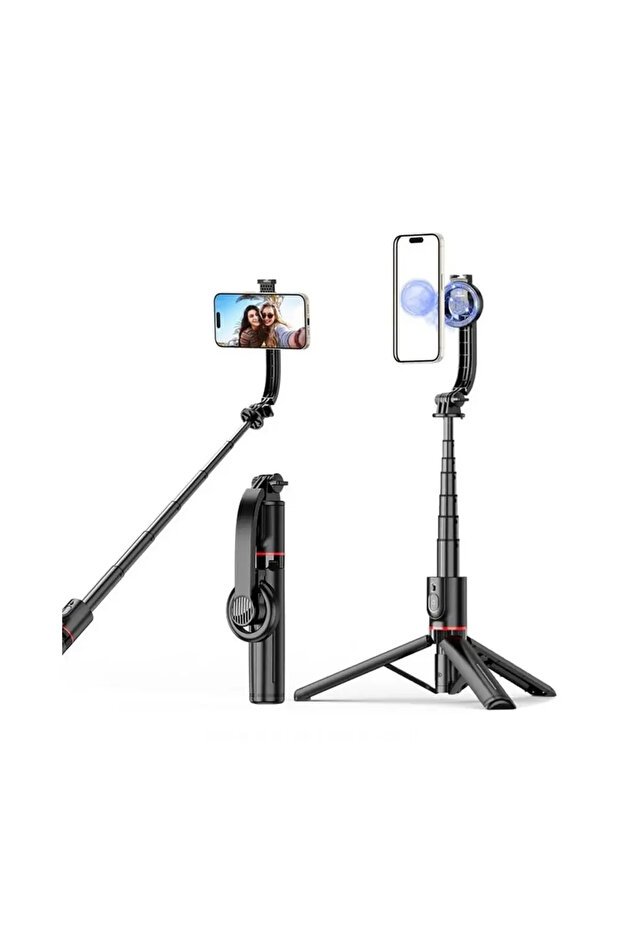 L20 Magnetic Absorption Phone Holder Tripod Stand Aluminum Alloy Extendable Selfie Stick