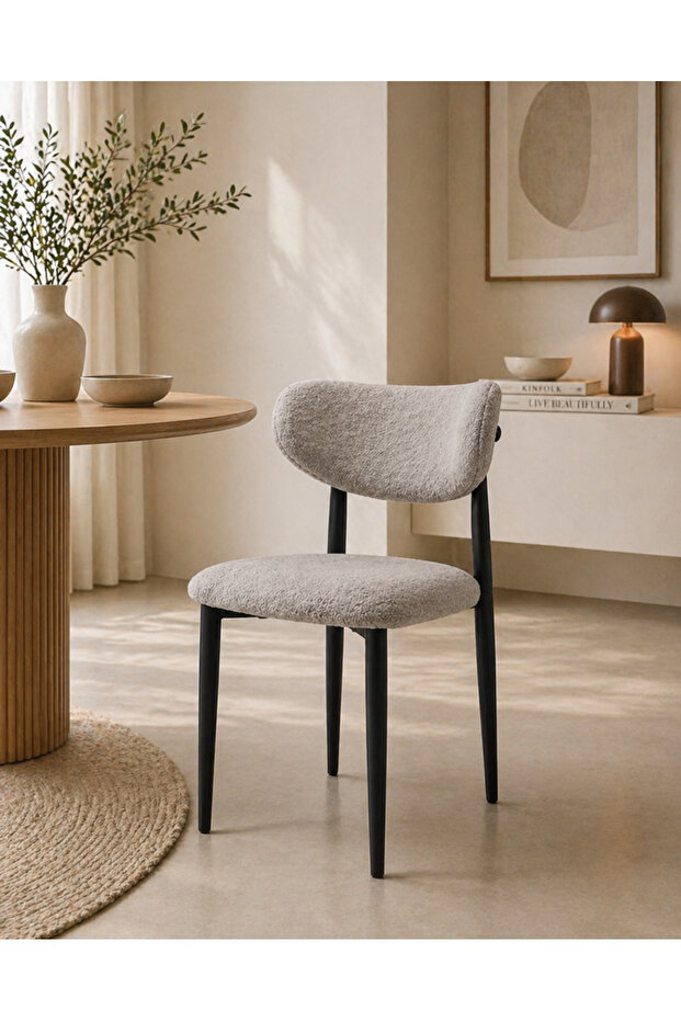كرسي أنيق ومريح بتصميم عصري –( ارتفاع 80 سم عرض 50سم، عمق 54سم مثالي لكل مساحة)