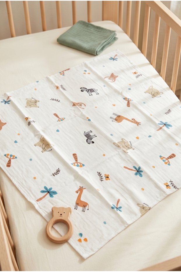 100% Cotton Single Layer Muslin Blanket 80X90