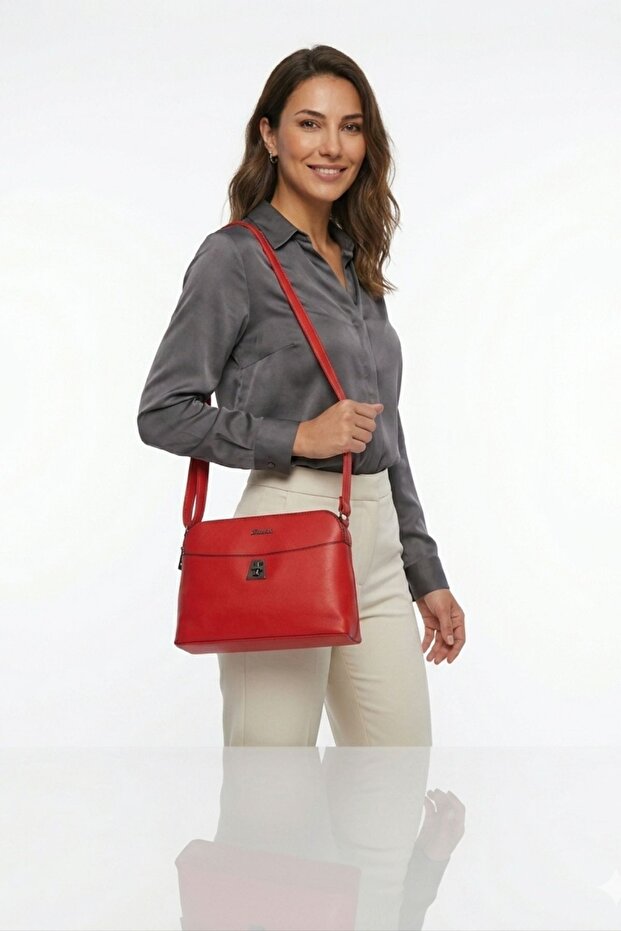 Women's Four-Compartment Adjustable Crossbody Shoulder Bag