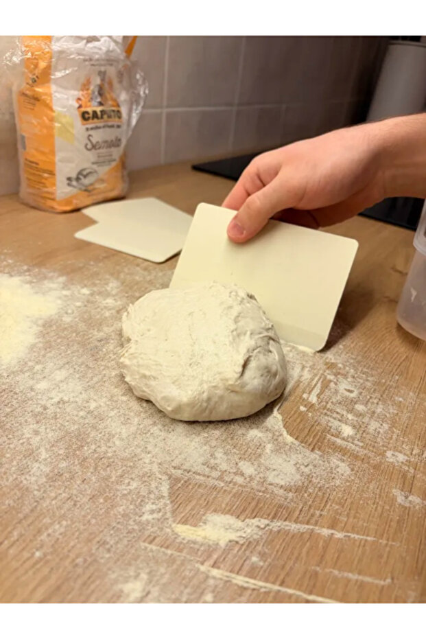 Dough Scraper Spatula – Pizza & Bread Dough Cutting and Shaping Tool
