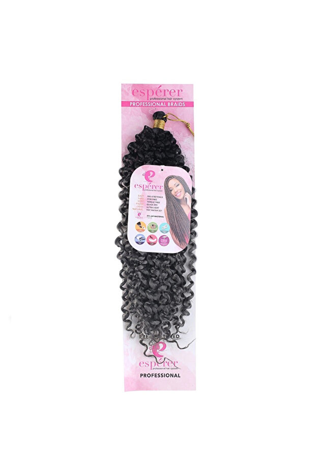 Afro Daası / Black Dark Gray Ombreli