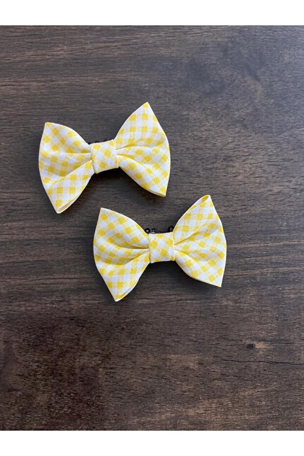 Checkered Double Hairless Baby Hairpin