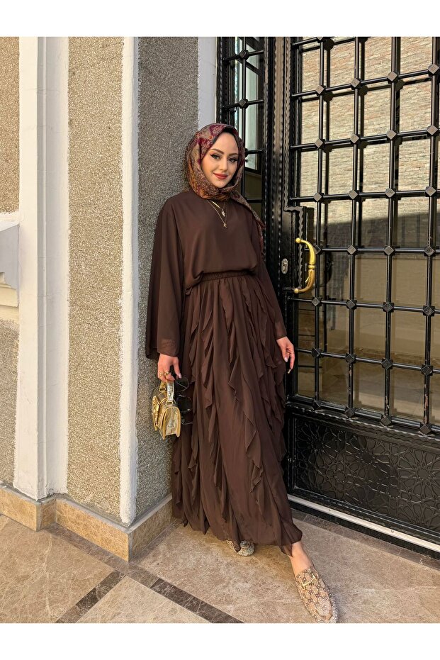 طقم شيفون مكشكش من ETEGI VOLAN