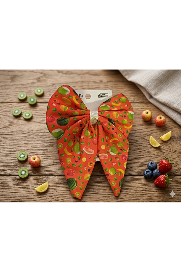 Girl's Ribbon Bow Elastic Buckle