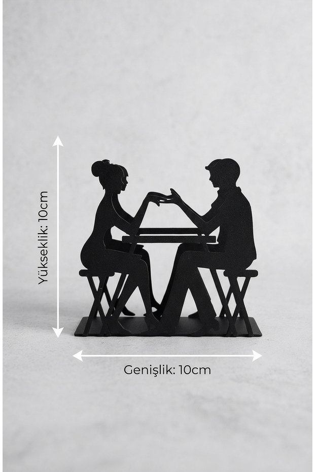 Modern Metal Napkin Holder, Napkin Holder with Lover Figure, Napkin Holder, Table Napkin Holder, Table Presentation Napkin Holder
