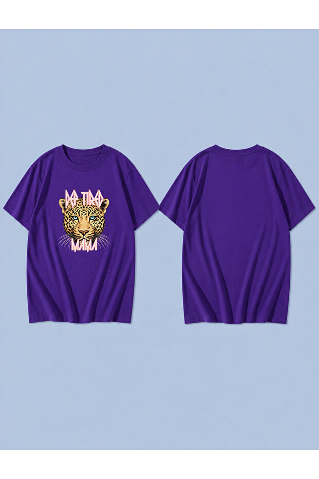 Jaguar Eyes Printed 100% Cotton Oversize Unisex T-Shirt Relaxed Fit T-Shirt