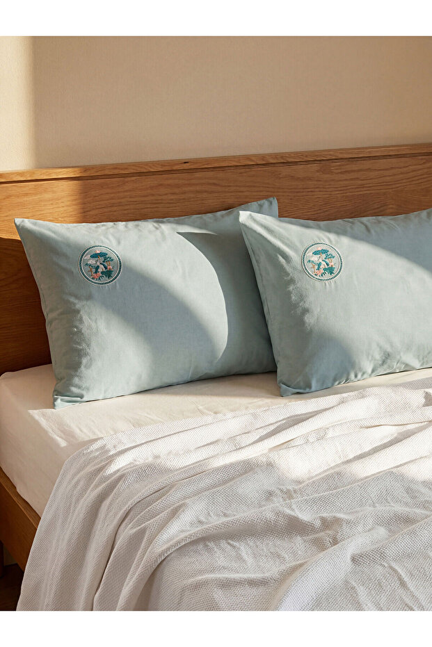 Nevavm Embroidered Pillowcase Set of 2 50X70 cm