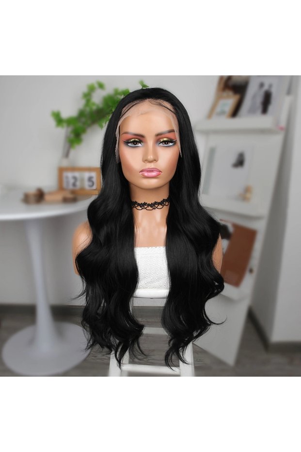 Black Fiber Sen Wide-Cut Tulle Wig